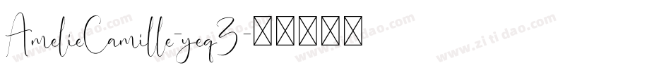 AmelieCamille-yeqZ字体转换