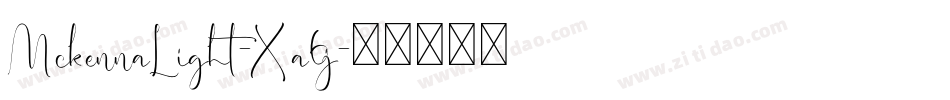 MckennaLight-Xa6j字体转换