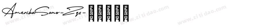 AmerikaSans-Zq8字体转换