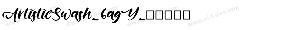 ArtisticSwash-6agY字体转换