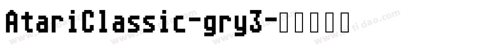 AtariClassic-gry3字体转换