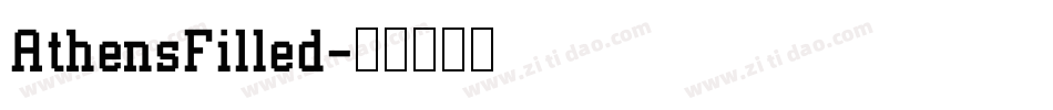 AthensFilled字体转换
