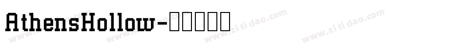 AthensHollow字体转换