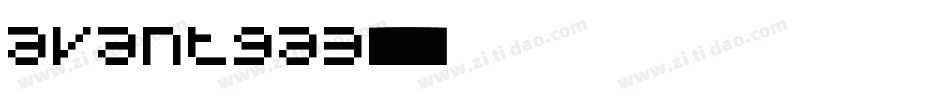 avantga3字体转换