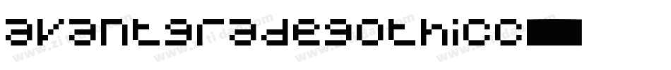 avantgradegothicc字体转换