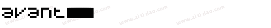 avant字库字体转换