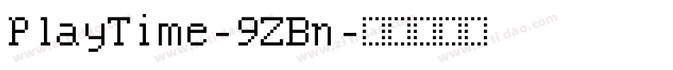 PlayTime-9ZBn字体转换