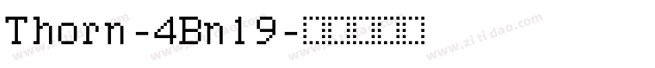 Thorn-4Bn19字体转换