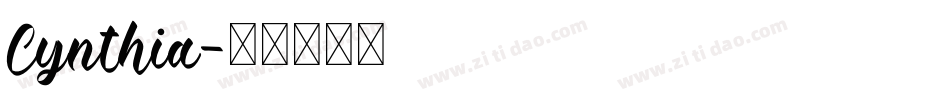 Cynthia字体转换