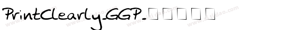 PrintClearly-GGP字体转换