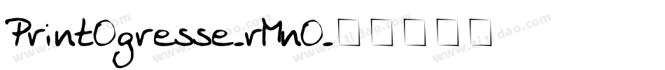 PrintOgresse-rMnO字体转换