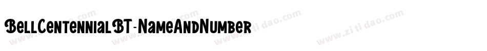 BellCentennialBT-NameAndNumber字体转换