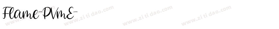 Flame-PVmE字体转换