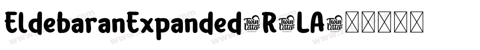 EldebaranExpanded-R6LA字体转换