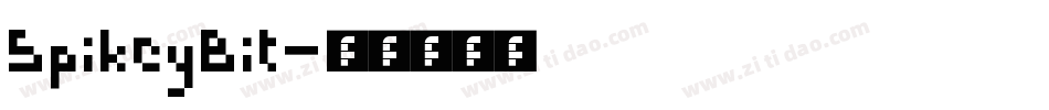 SpikeyBit字体转换