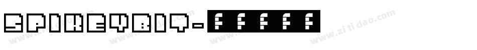 SpikeyBit字体转换