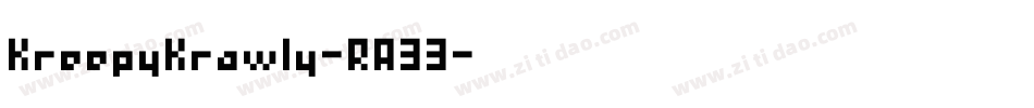 KreepyKrawly-RA33字体转换