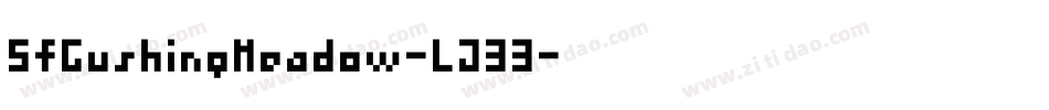 SfGushingMeadow-LJ33字体转换