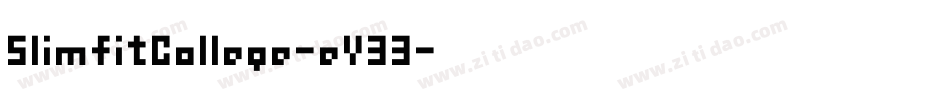SlimfitCollege-eY33字体转换