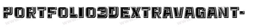 Portfolio3DExtravagant字体转换