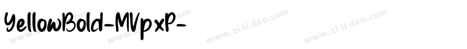 YellowBold-MVpxP字体转换