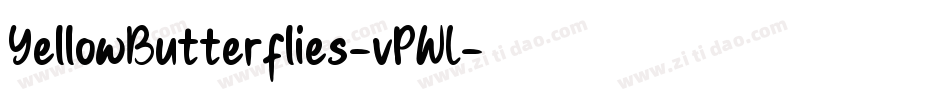 YellowButterflies-vPWL字体转换