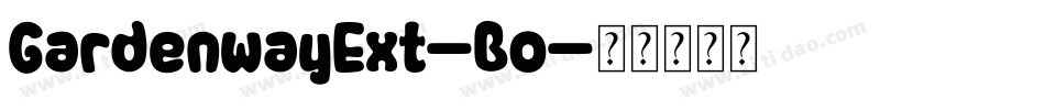 GardenwayExt-Bo字体转换