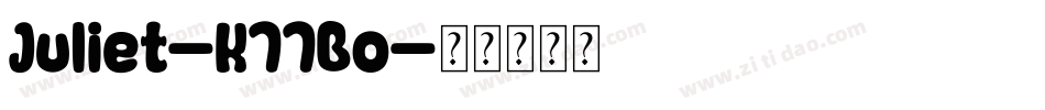 Juliet-K77Bo字体转换