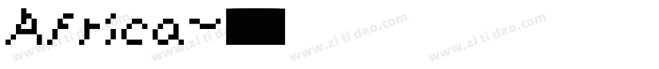 Africa字体转换
