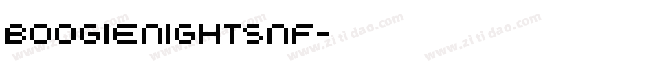 BOOGienightsnf字体转换