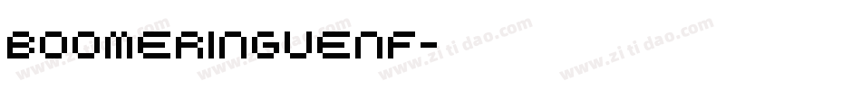 BOOMeringueNF字体转换