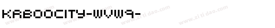 KrBooCity-WVw9字体转换