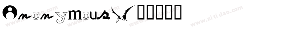 Anonymous字体转换