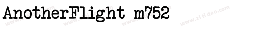 AnotherFlight-m752字体转换