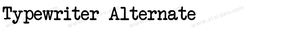 Typewriter-Alternate字体转换