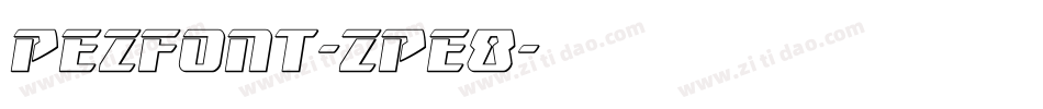PezFont-Zpe8字体转换
