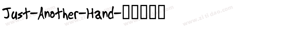 Just-Another-Hand字体转换