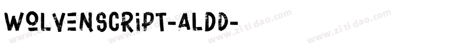 WolvenScript-ALdD字体转换