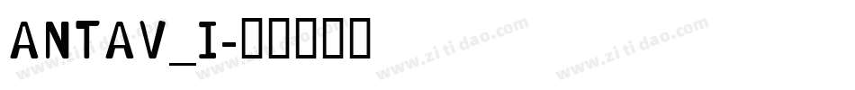 ANTAV_I字体转换