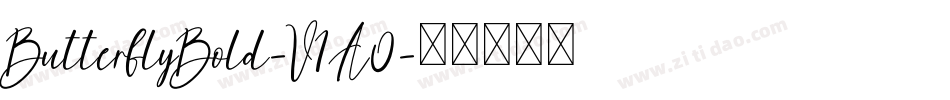 ButterflyBold-V1A0字体转换