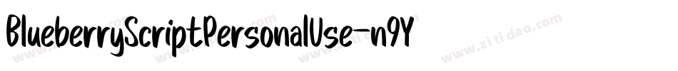 BlueberryScriptPersonalUse-n9YJ字体转换
