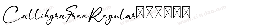 CallihgraFreeRegular字体转换