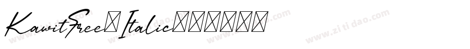 KawitFree-Italic字体转换