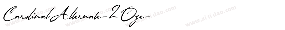 CardinalAlternate-2Oze字体转换