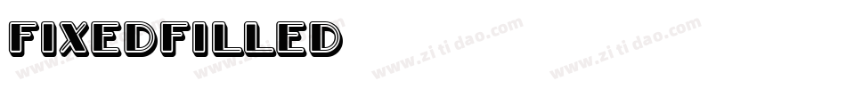FixedFilled字体转换