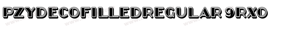 PzydecoFilledRegular-9RX0字体转换
