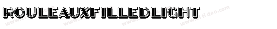 RouleauxFilledLight字体转换