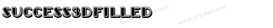 Success3DFilled字体转换