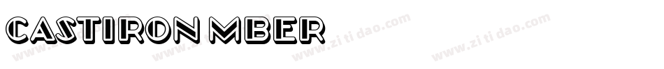 CastIron-MBEr字体转换