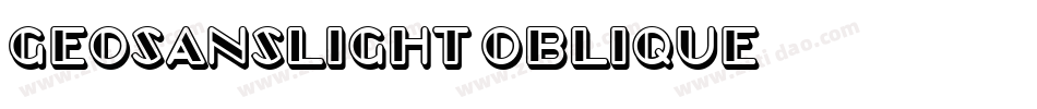 GeosansLight-Oblique字体转换 GeosansLight-Oblique字体转换